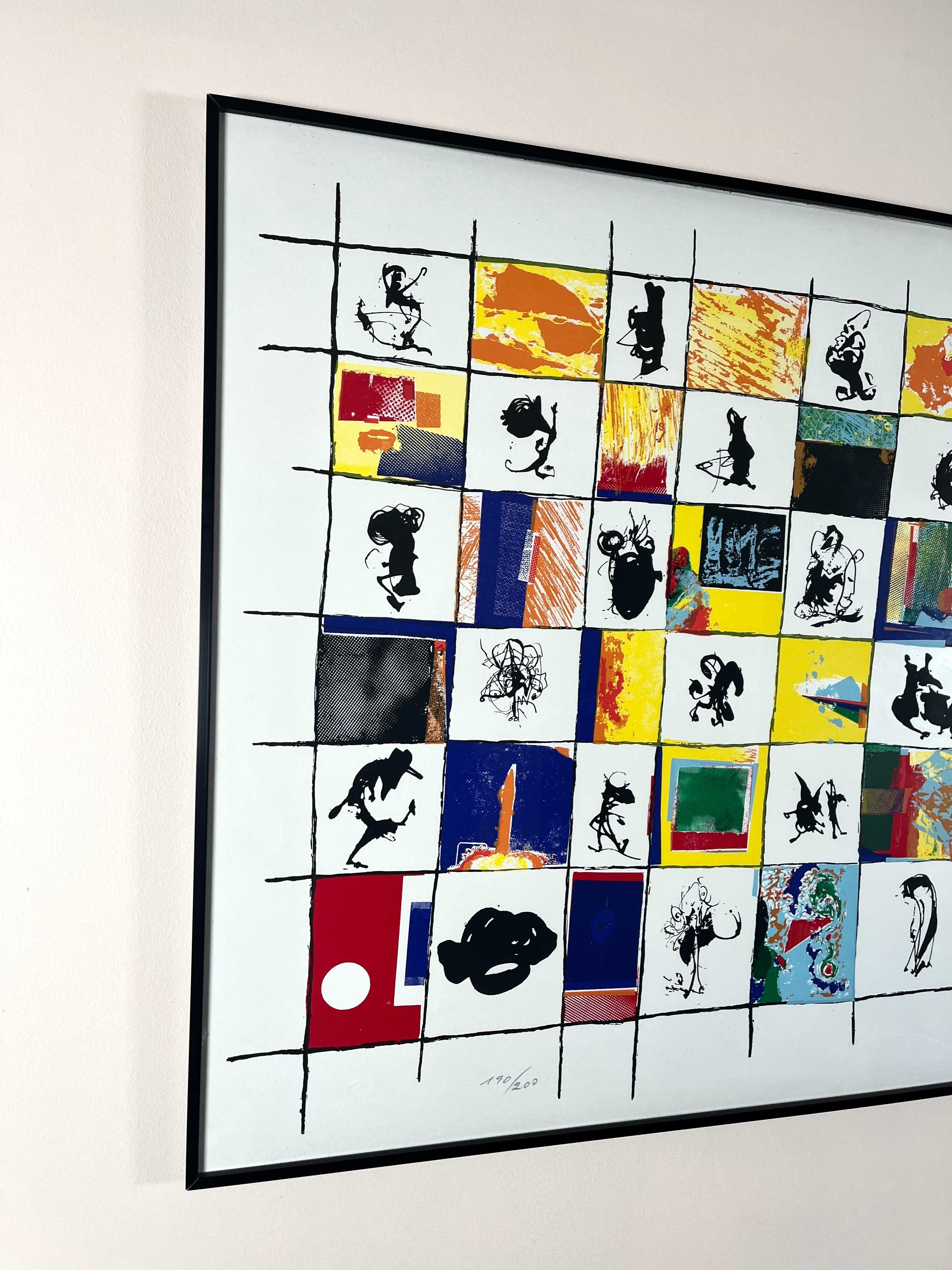 Serigrafia de Rico Sequeira Centro Português de Serigrafia 100 x 70 cm