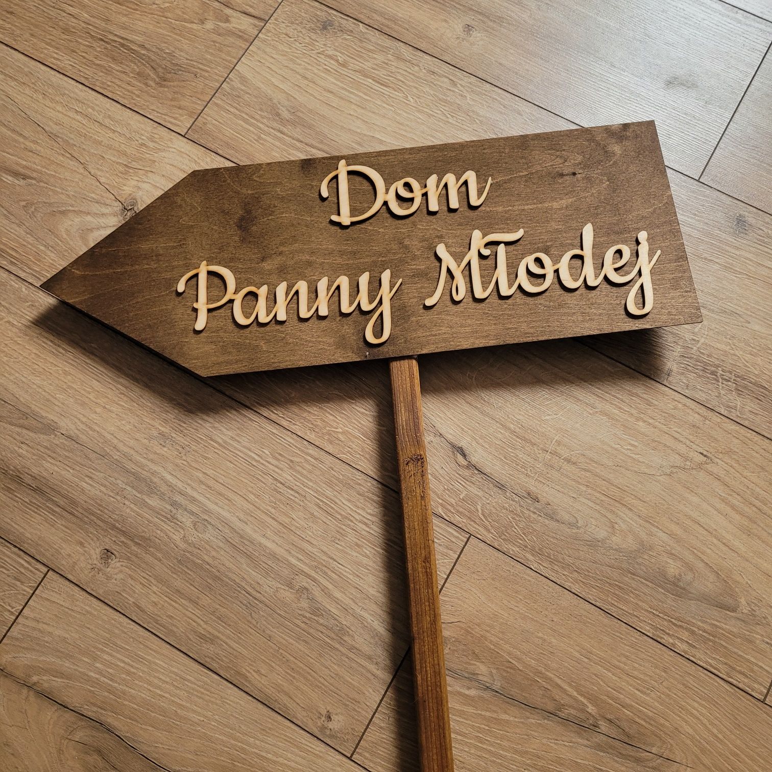 Drogowskaz ślubny Dom Panny Młodej