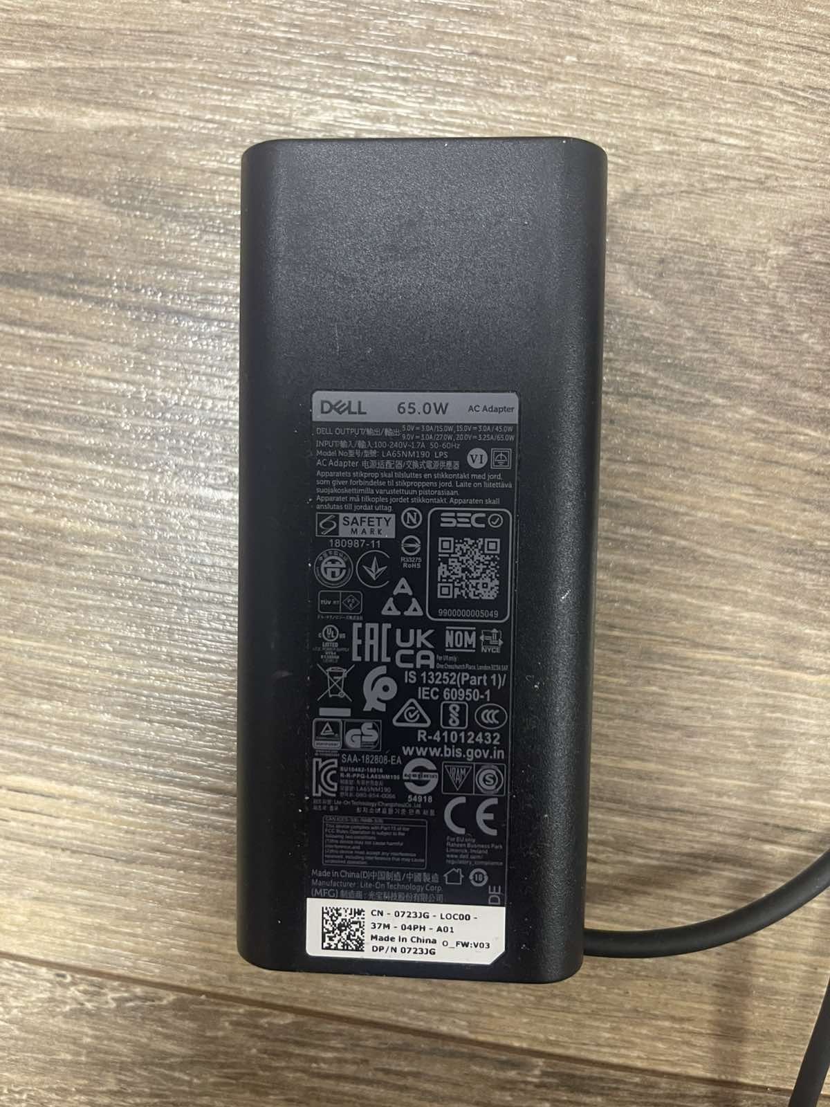 Блок живлення DELL 65W Type-C