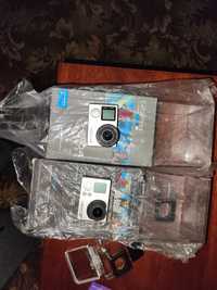 Gopro 3 plus black  и 4 silver полный комплект, кейс в подарок