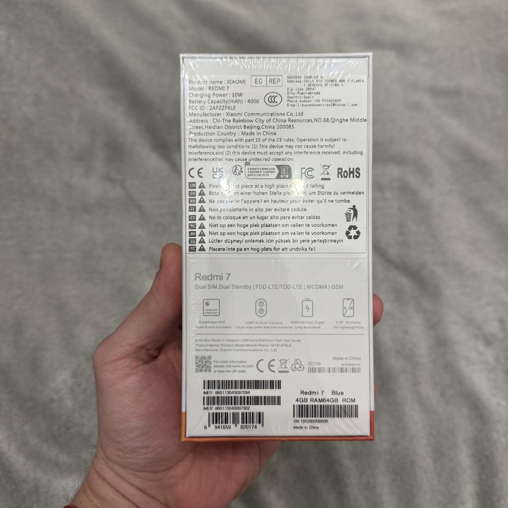 Xiaomi redmi 7 4/64gb новий!!запакований!Гарантія.