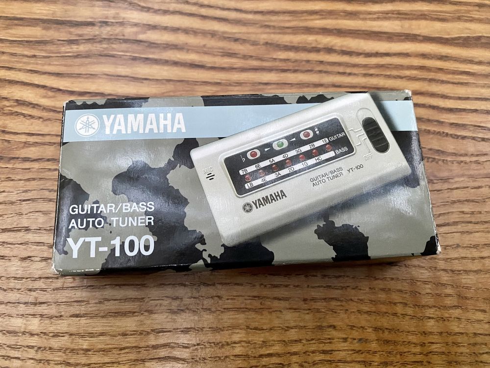 Yamaha YT-100 guitar bass auto tuner stroik do gitary basu