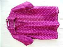 Bluzka koszulowa damska rozpinana w grochy 38