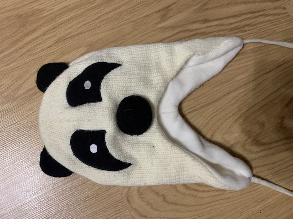 Модная шапка бренд флис вязка Панда George