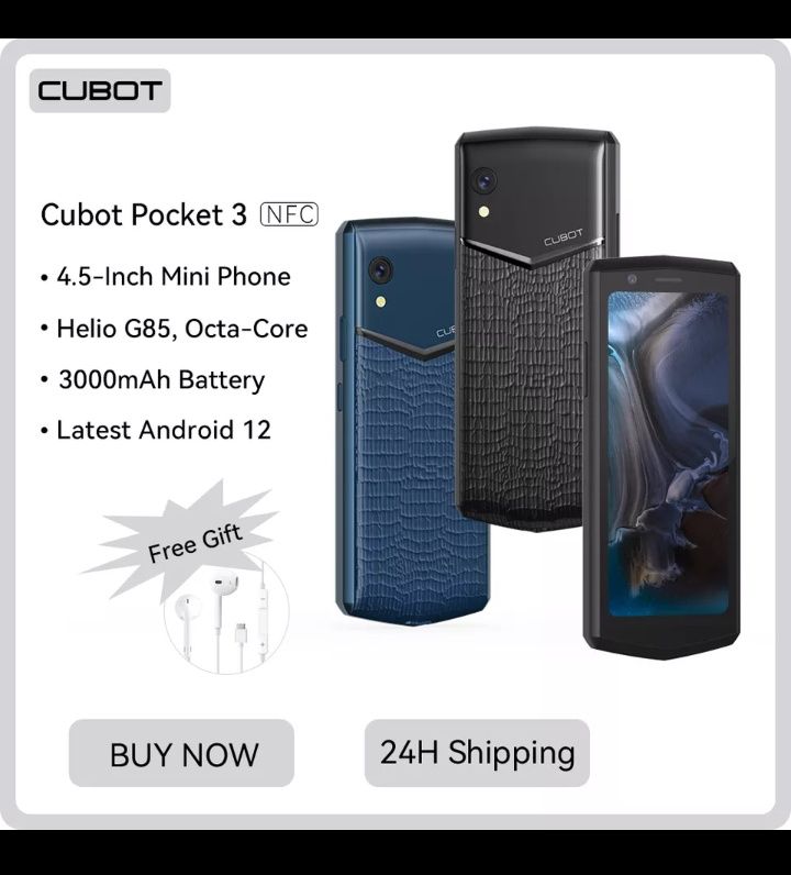 Cubot pocket 3 .