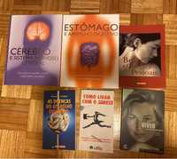 6 livros de saúde Cerebro Estomago Beleza Stress Viver
