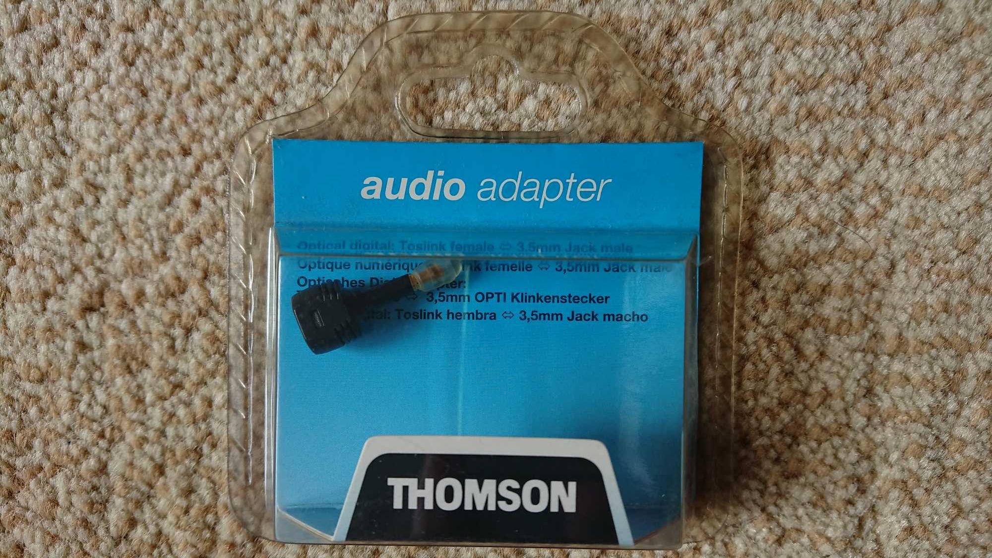 Adapter Toslink żeński - 3,5mm Jack męski Thomson 8 sztuk