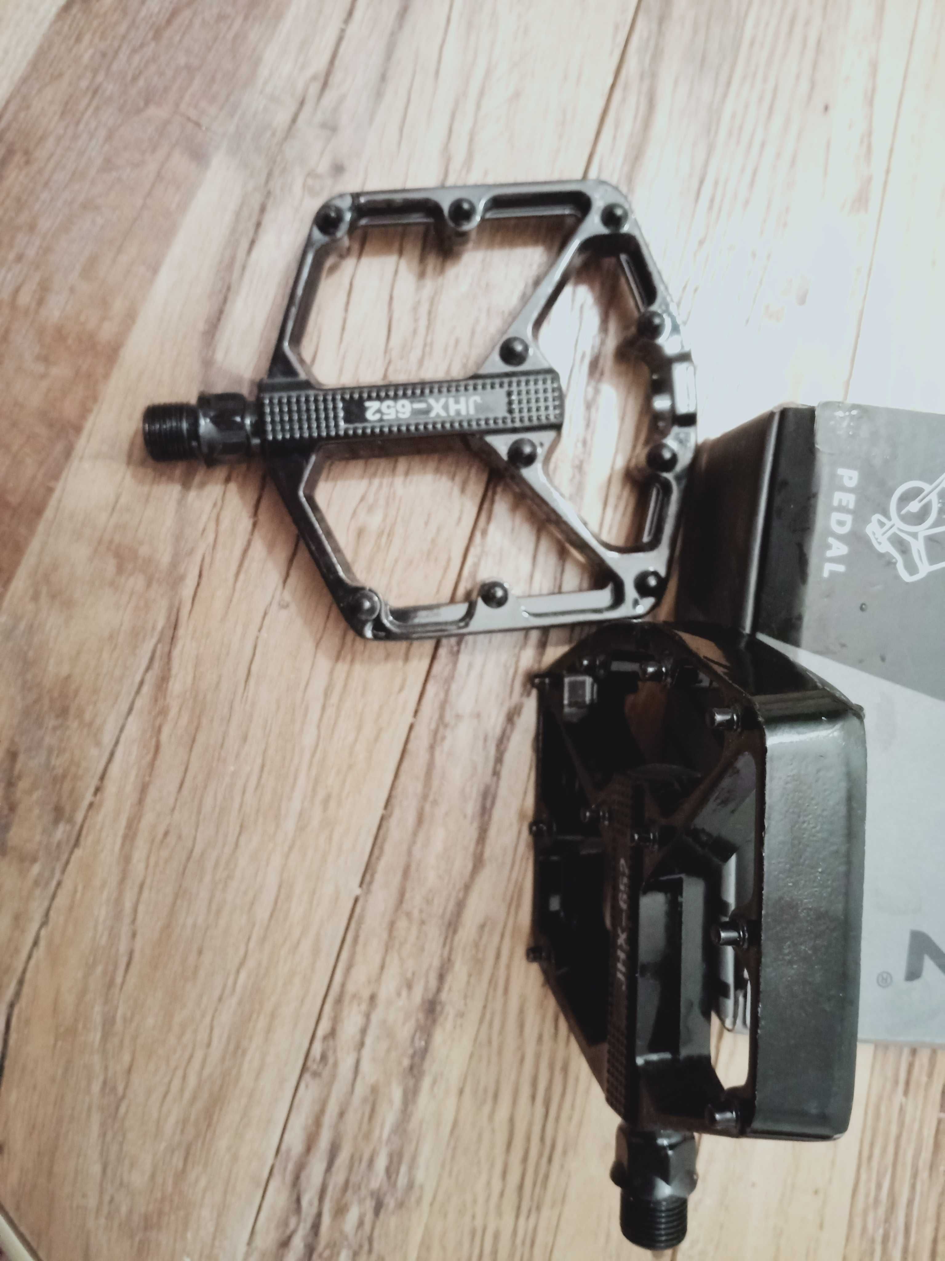 Pedały rowerowe duże platformy aluminiowe NOWE