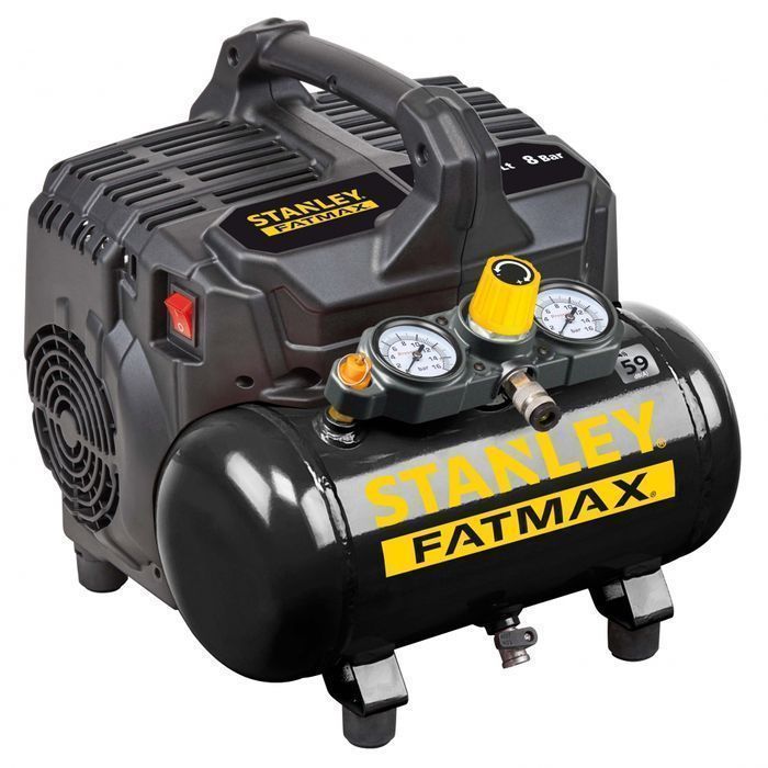 Kompresor Bezolejowy 6L 8 Bar Wyciszony Fatmax