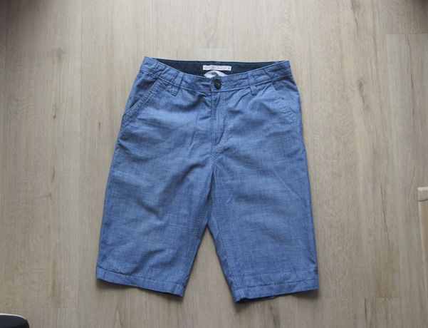 H&M szorty chinos bawełna jeans melanż lato 158 stan bdb