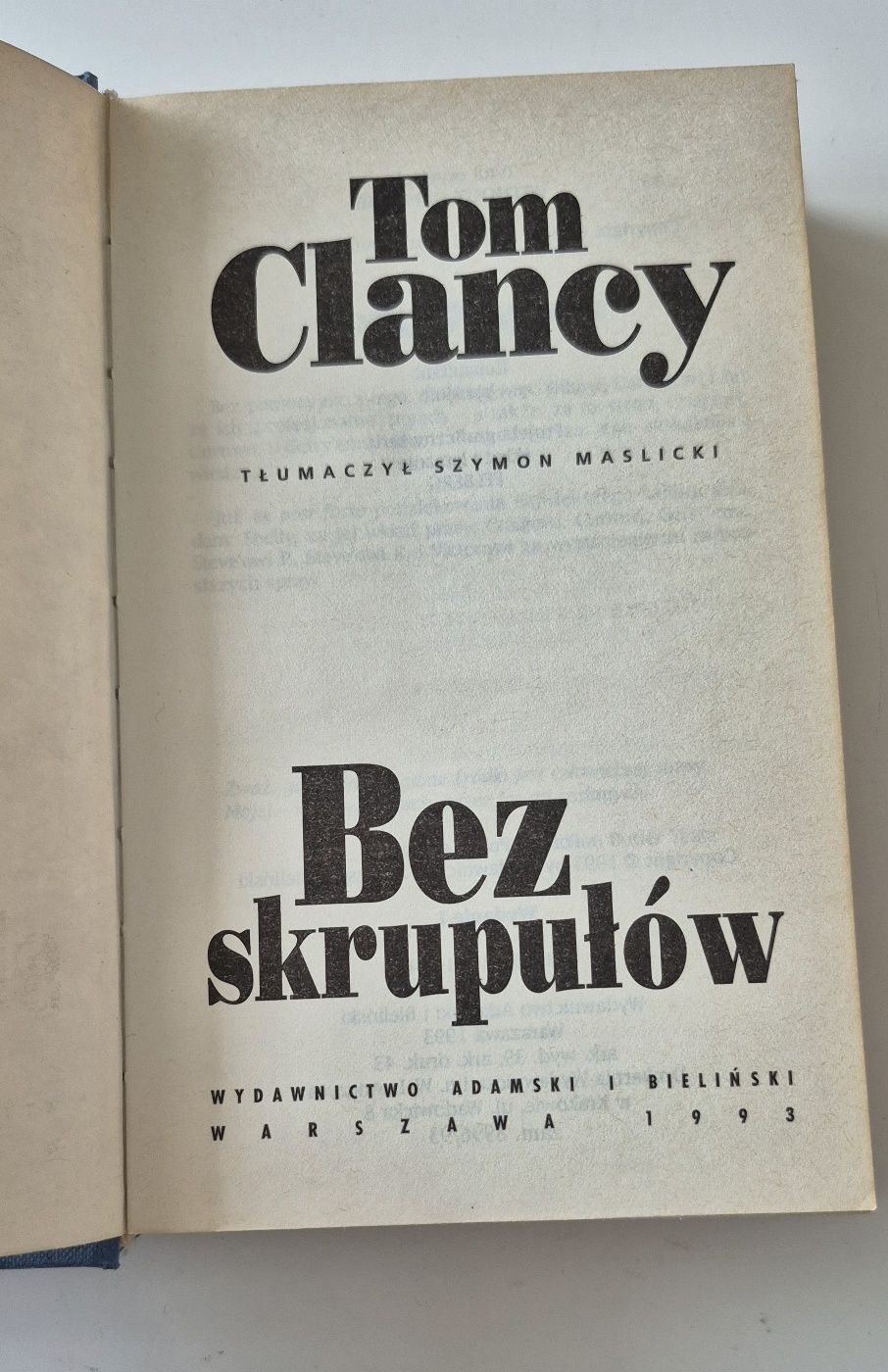 Bez skrupułów Tom Clancy