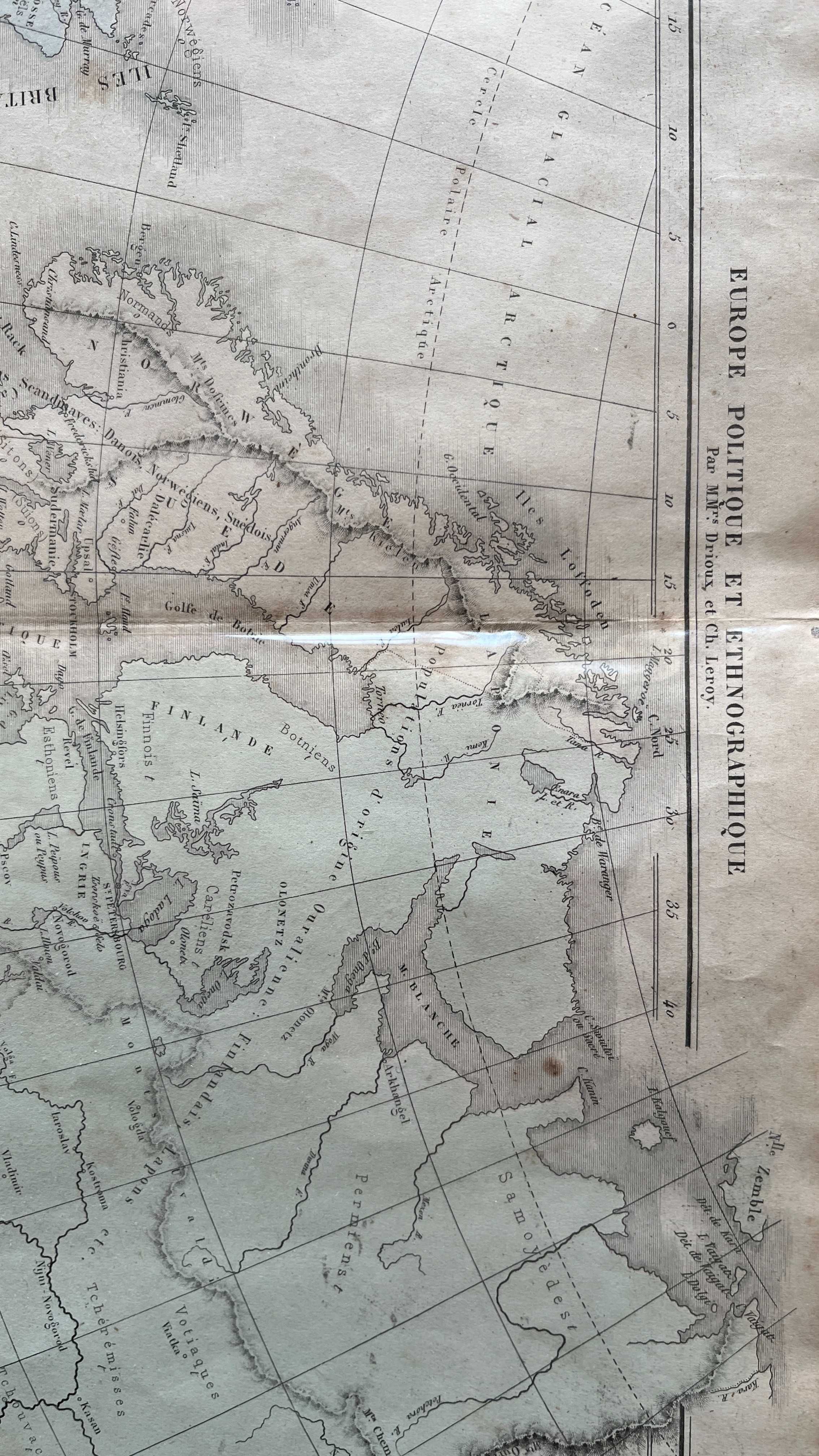 Stara mapa polityczna Europy 1866 / XIX wiek