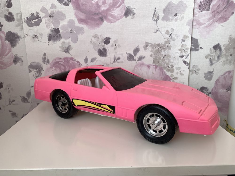 Vintage auto dla Barbie Gay Toys Hot Pink Corvette