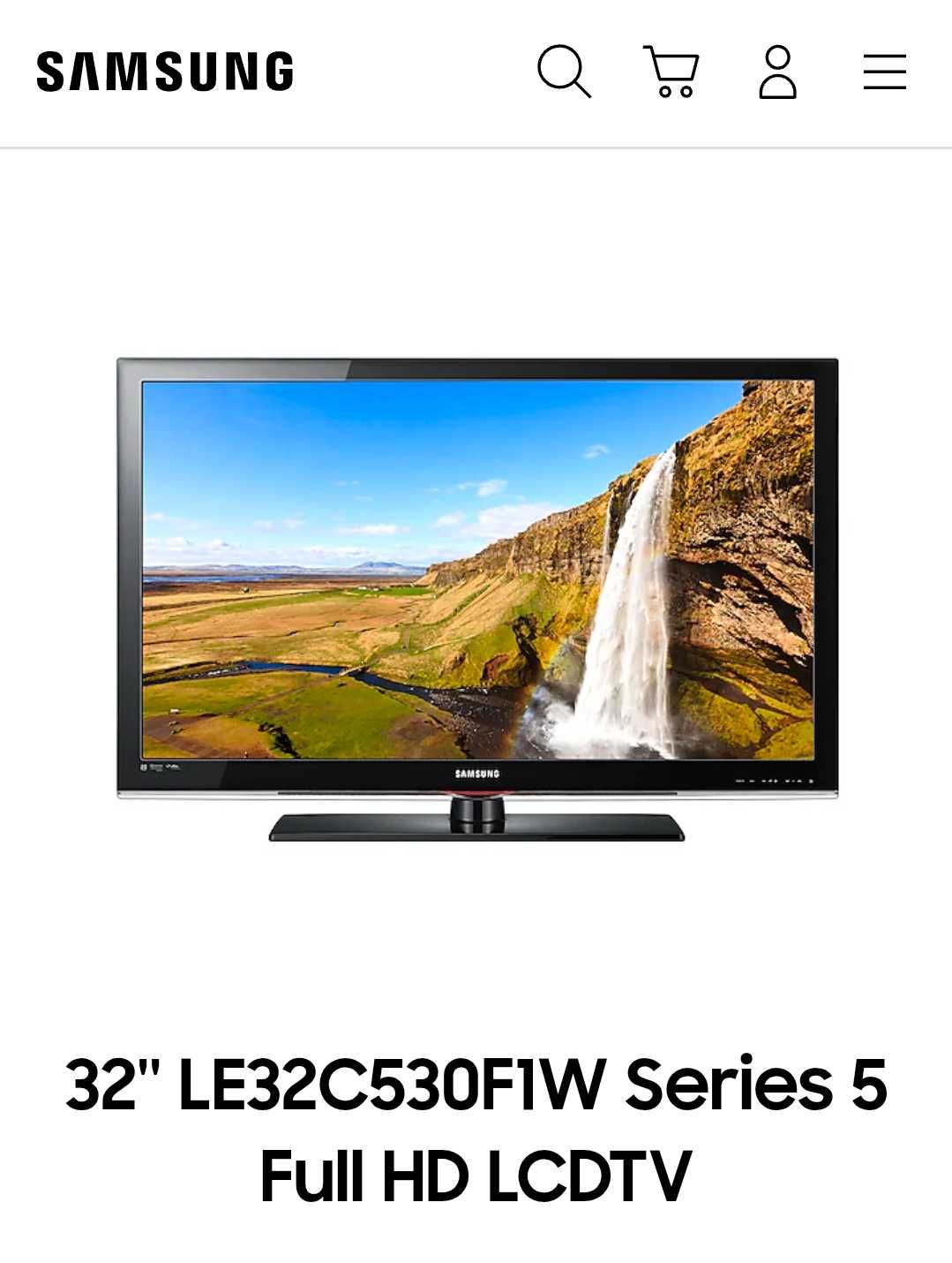Telewizor LCD Samsung LE32C530F1W 32 cale