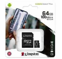 Karta pamięci z adapterem 64GB kingston