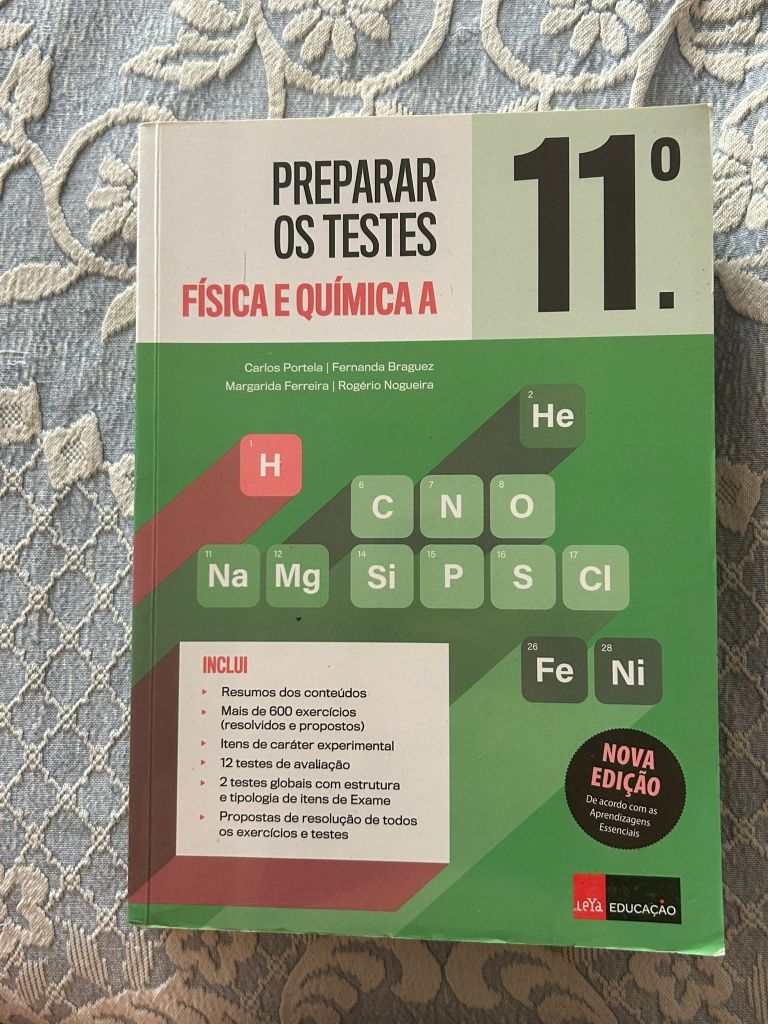 Manual para preparar para testes de física-quimica A 11 ano