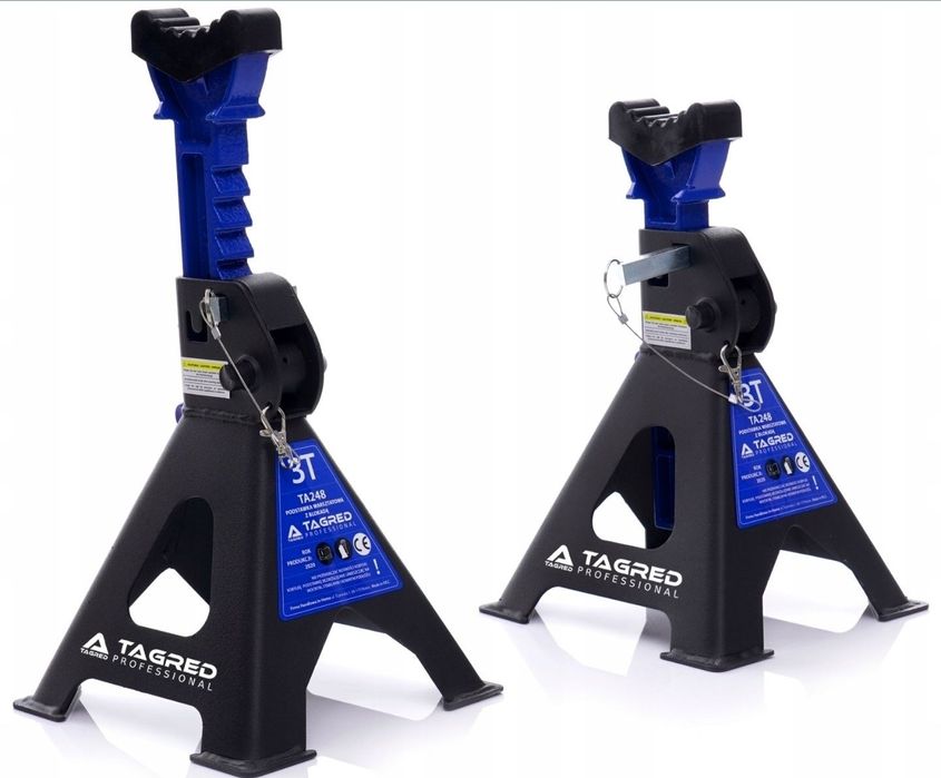 Solidane Kobyłki Podstawki Podpora Samochodowe Warsztatowa z Bloką 3T