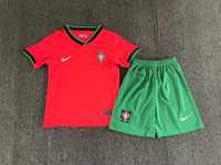 Kit t shirt e calções Portugal Euro novo com etiqueta