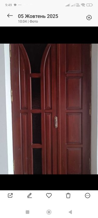 Двері вхідні дерев'яні