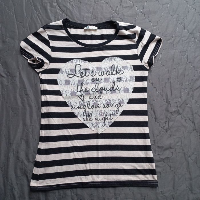 T shirt młodzieżowy h&m