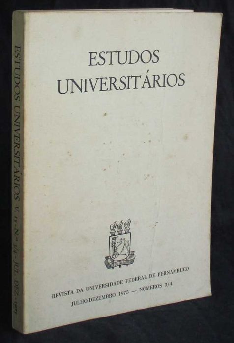 Livro Estudos Universitários Revista Universidade Federal Pernambuco