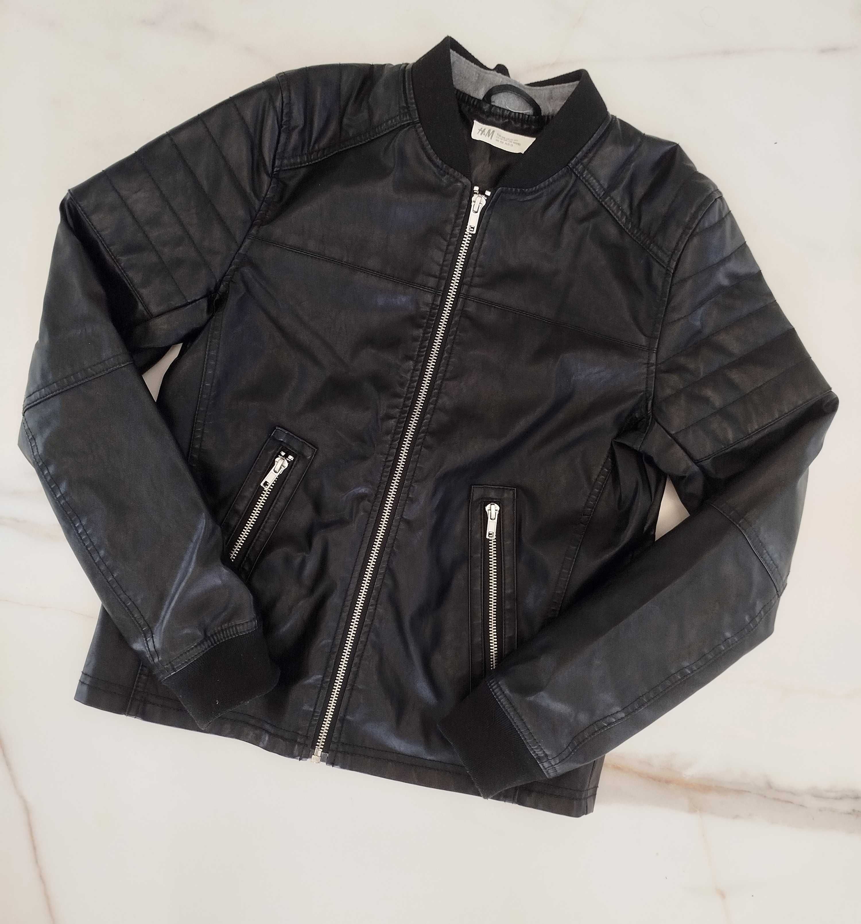 Kurtka ramoneska wiosenna dla chłopca H&M 158