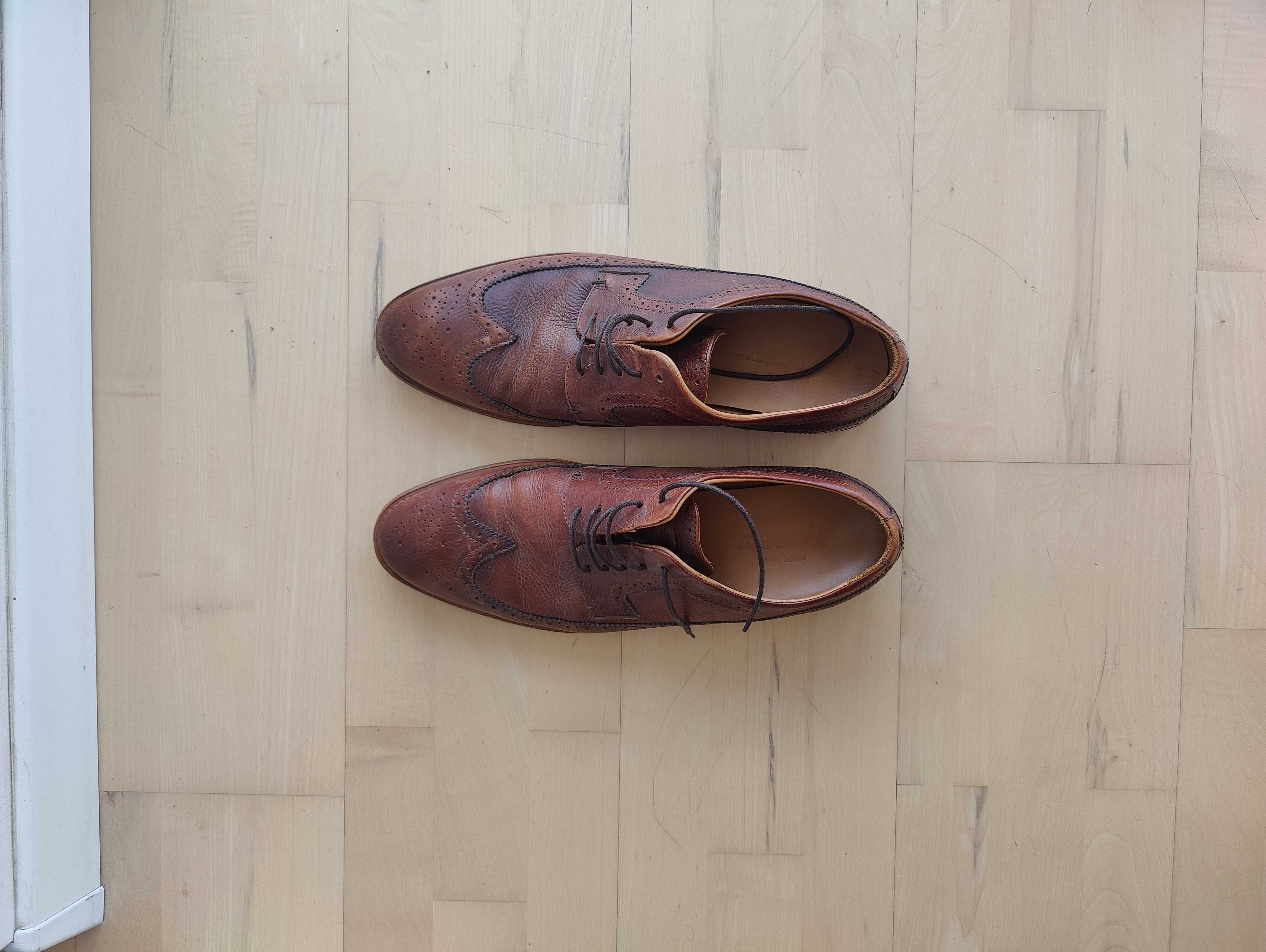 Шкіряні чоловічі туфлі ручної роботи Sebago