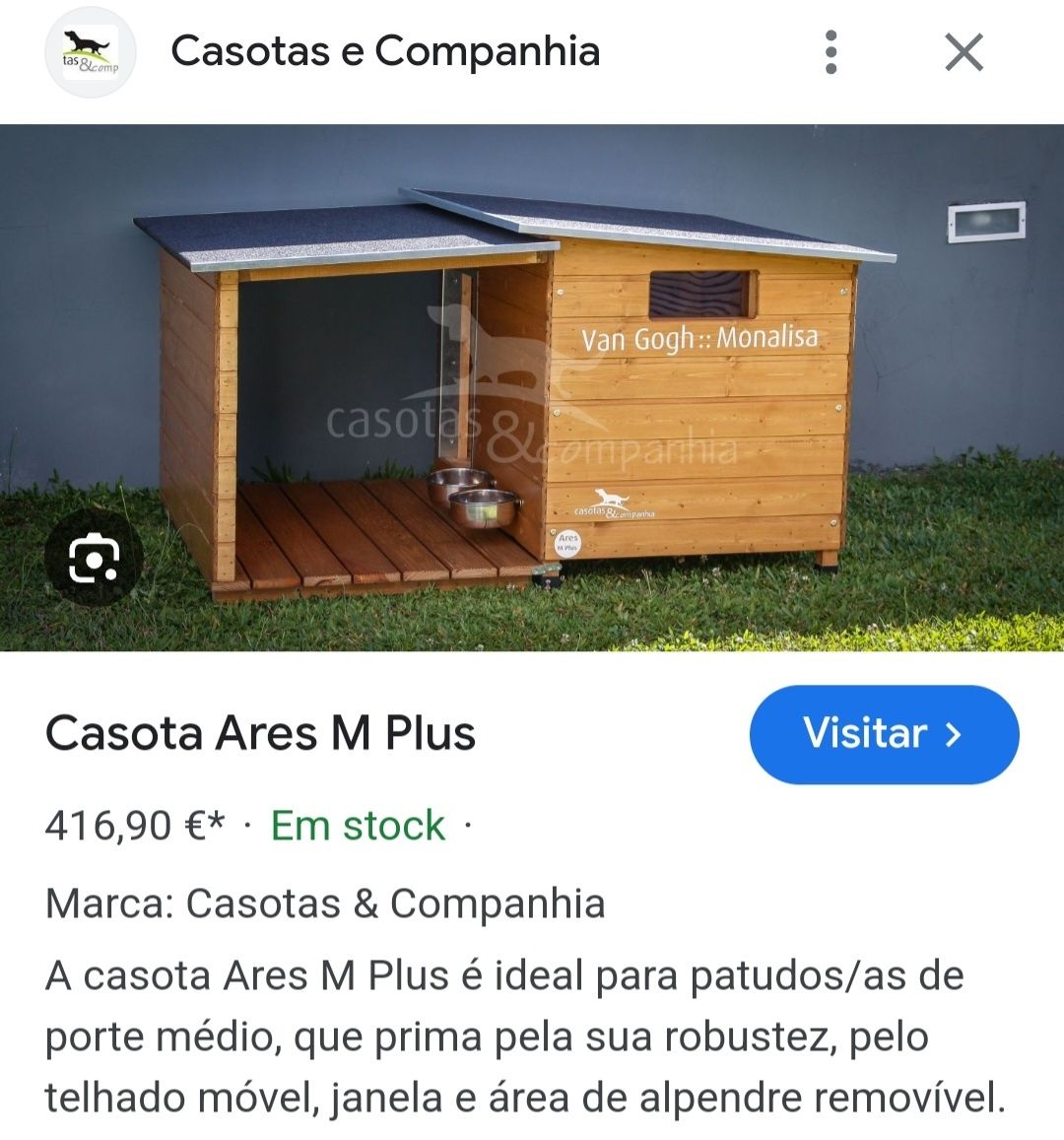 Casota de cão M da Casotas e Companhia