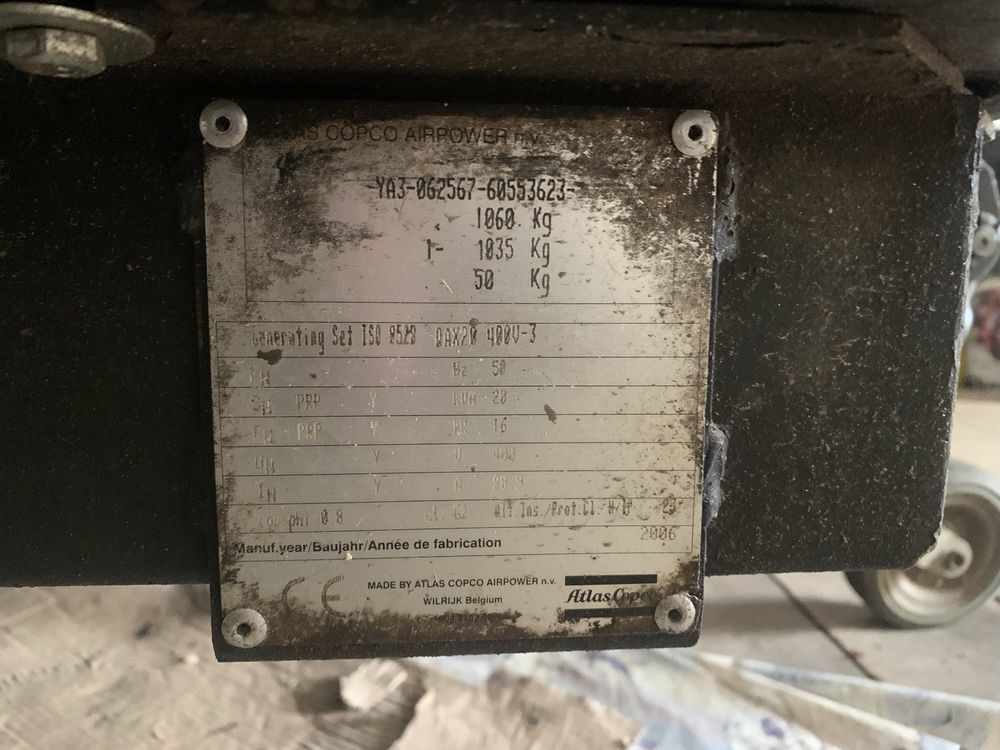 Генератор Atlas Copco 20kw ДИЗЕЛЬНИЙ