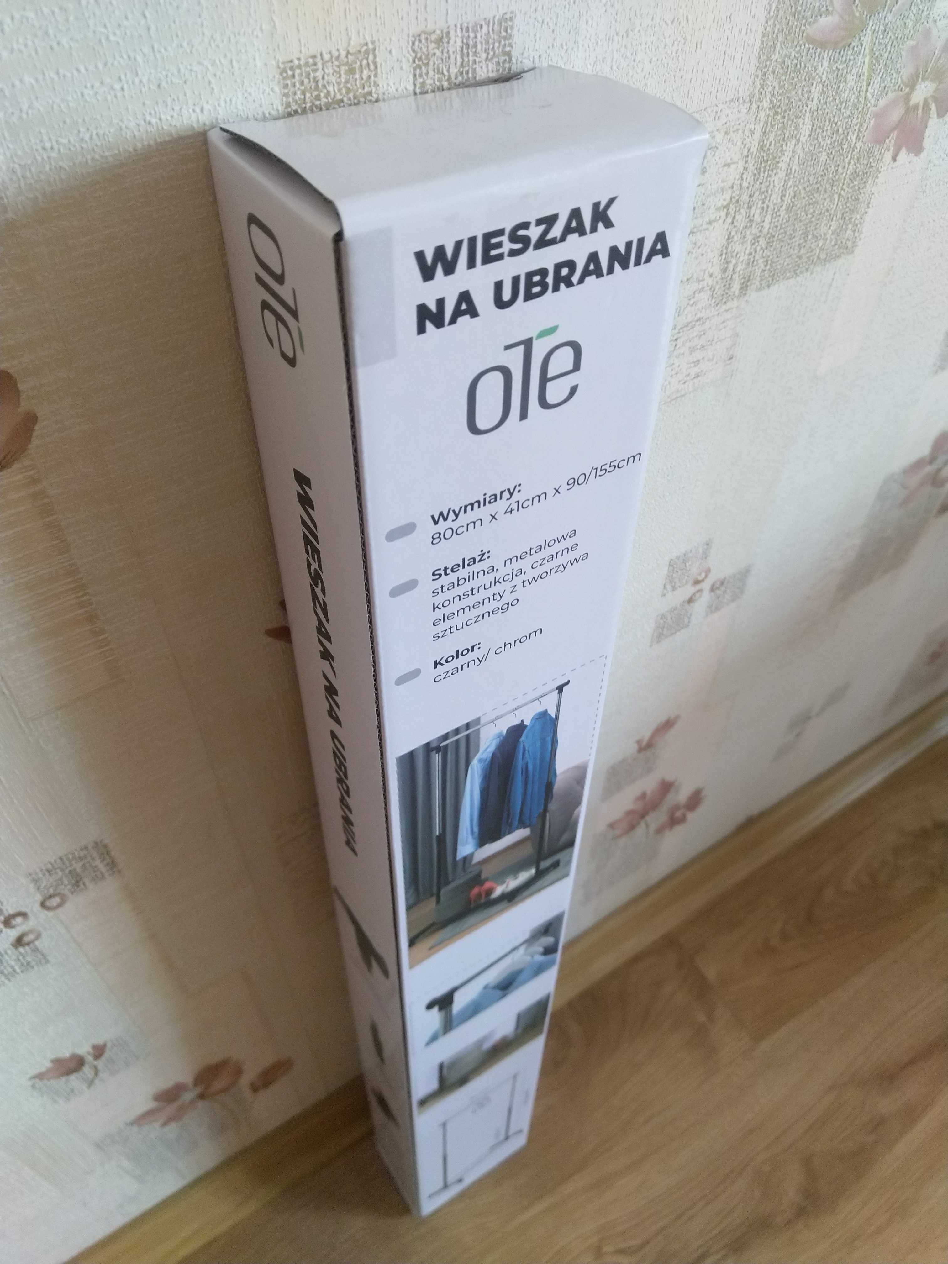 OKAZJA Stojak na ubrania wieszak pojedynczy reling półka Wysyłam