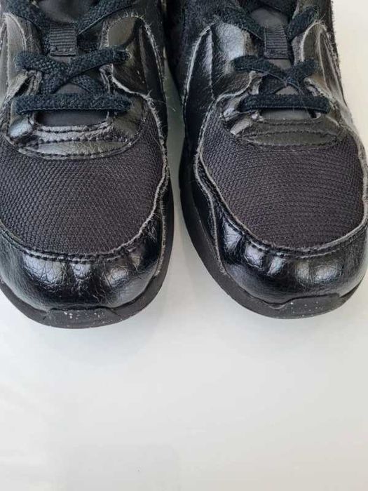Nike Air Max czarne skórzane sneakersy dziecięce rozm 34