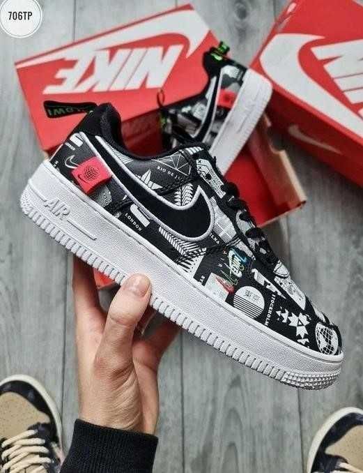 Мужские кроссовки Nike Air Force 1 Low Worldwide 41-45 найк Скидка!!