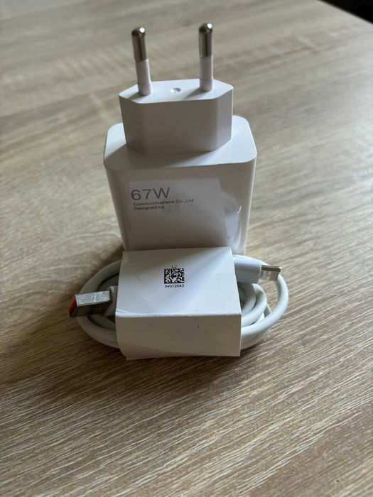 NOWY Zestaw Szybka Ładowarka 67W do Xiaomi / POCO + Kabel USB-C 1m