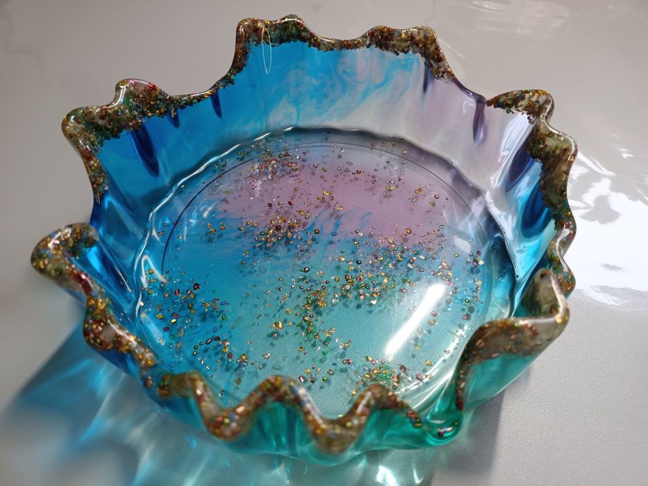 Misa dekoracyjna rękodzieło handmade żywica