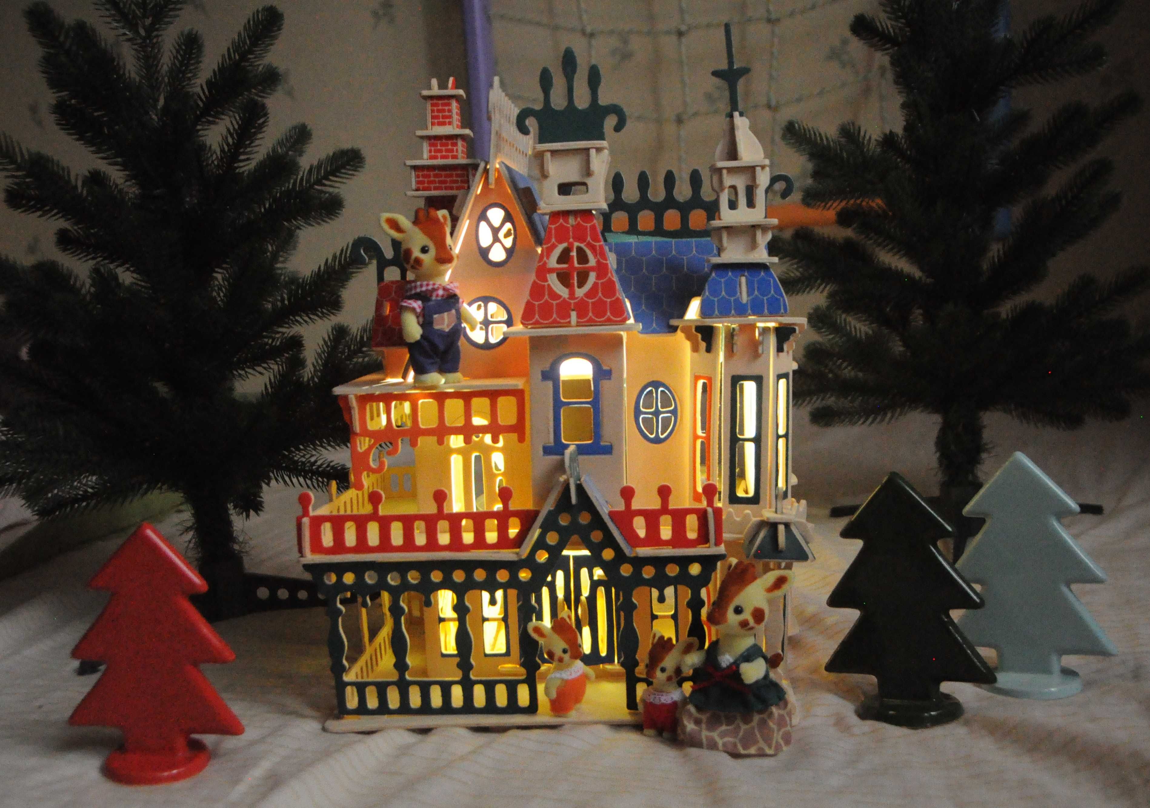 Fantasy villa игрушечный домик деревянный новогодний пряничный теремок