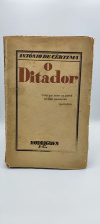 Livro - Ref: CxB - António de Cértima - O Ditador