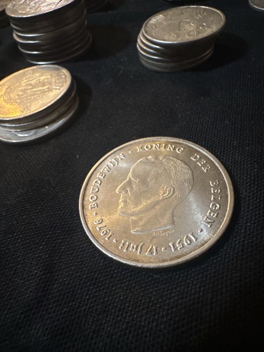 Srebrne Monety 250 Franków Belgijskich (1976) w cenie kruszcu