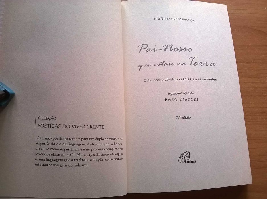 Pai-nosso que Estais na Terra - José Tolentino Mendonça
