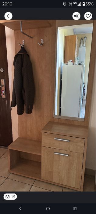 Szafka wieszak lustro przedpokój