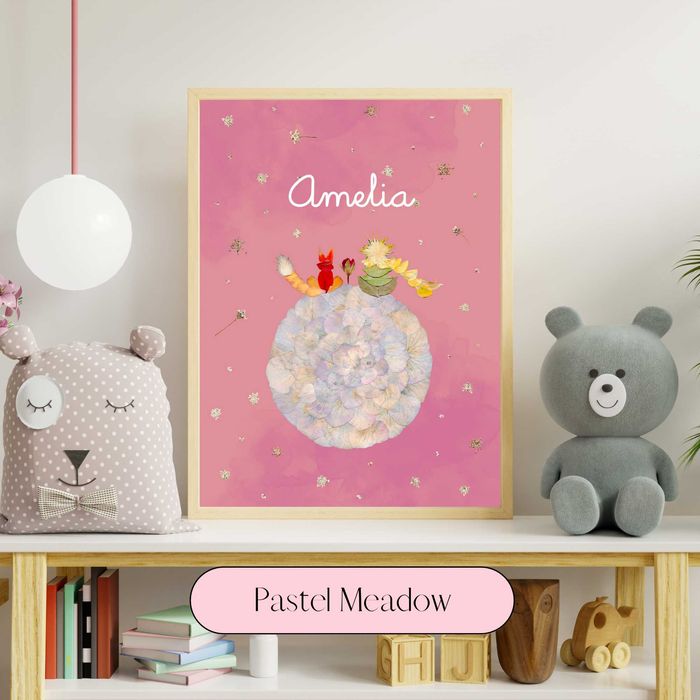 Reprodução Fine Art O Principezinho – Quadro Personalizado com Nome