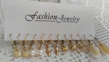 Brincos novos - 6 Pares = 1,00€