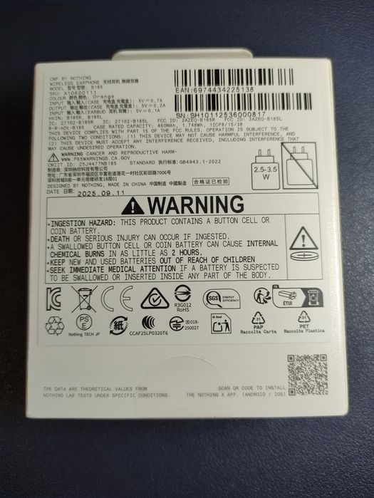 Беспроводные наушники CMF Nothing Buds 2a/ Baseus Bowie 30, Bowie E5