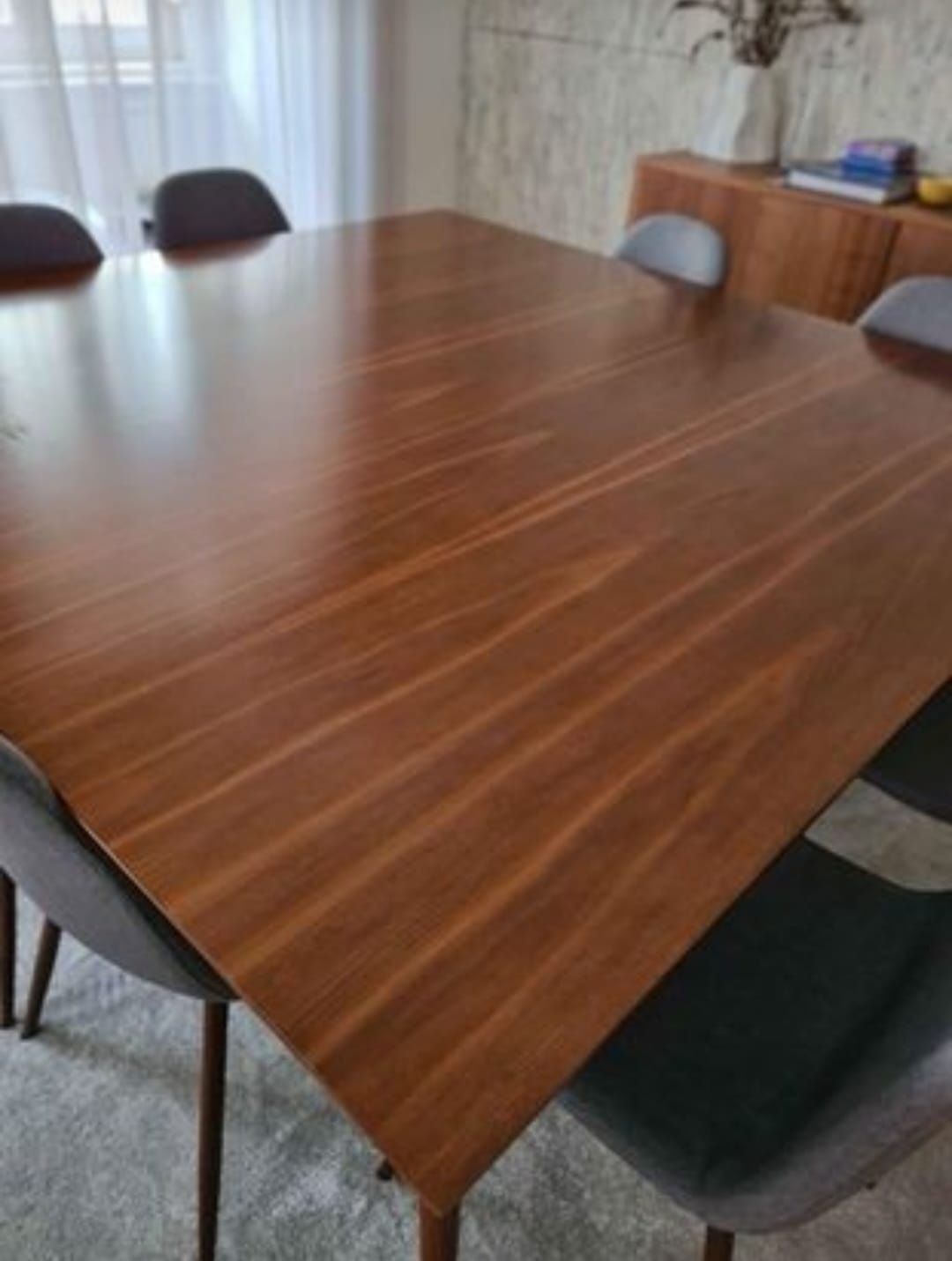 Mesa de Jantar Nogueira 160x160cm