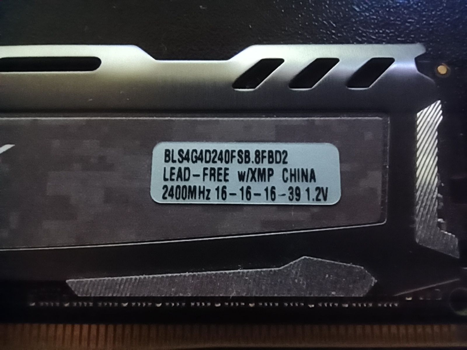 Оперативная память DDR4 Ballistic by micron 4x2