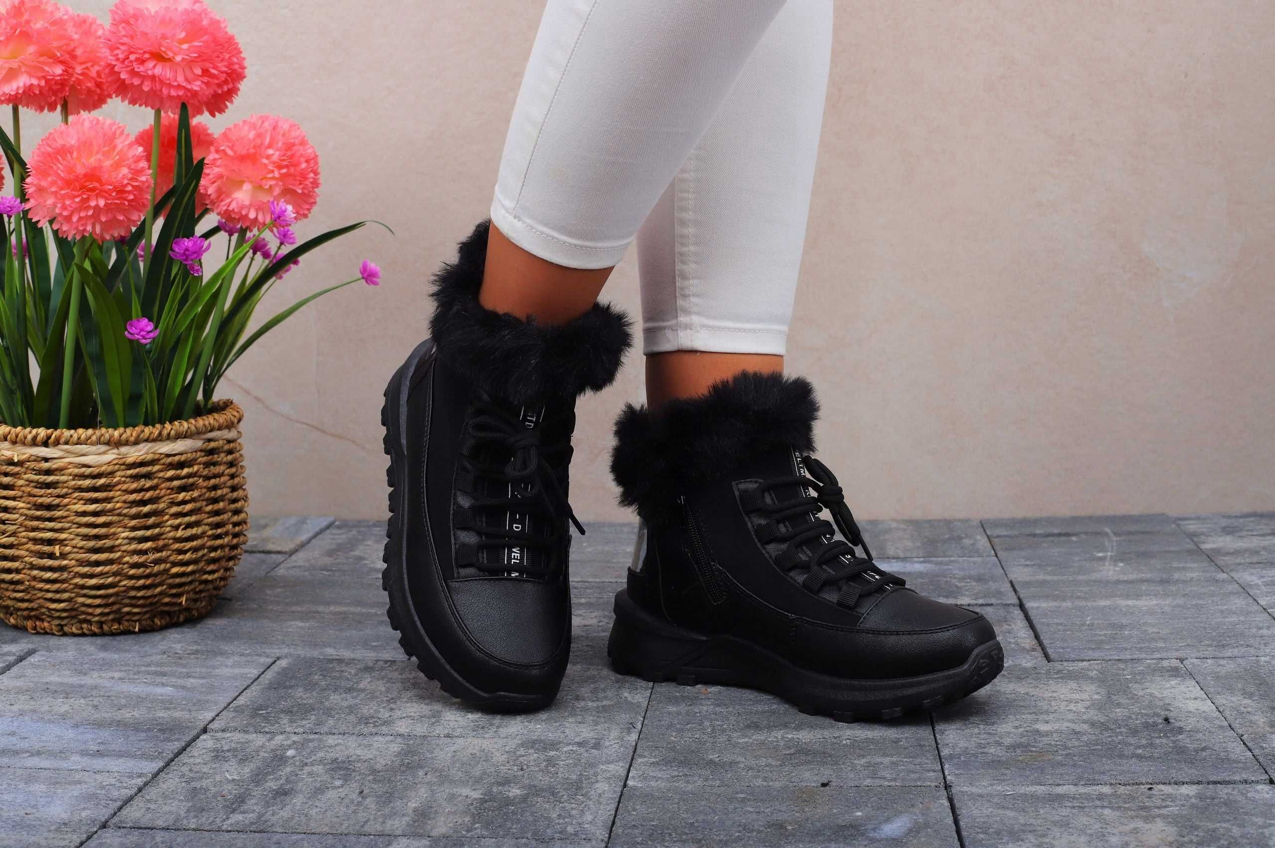 Buty Trapery Botki Ocieplane