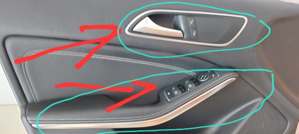 Comutadores Porta Condutor Mercedes Benz W176 Originais tenho Estofos