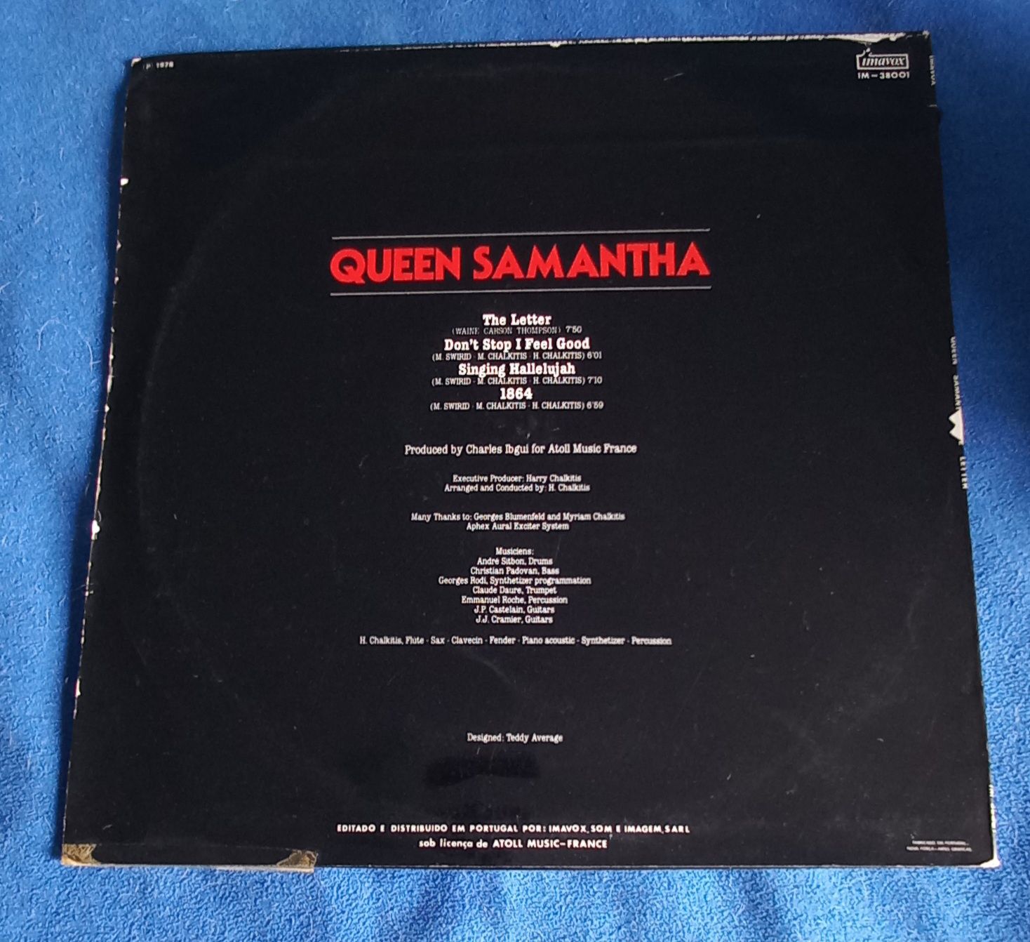 Vinil LP, Queen Samantha " The Letter"