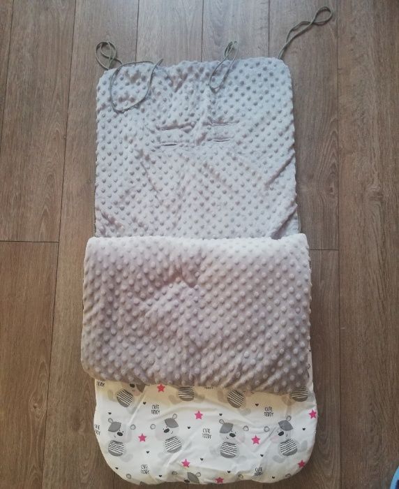 Śpiwór do wózka zimowy minky 50/100 cm