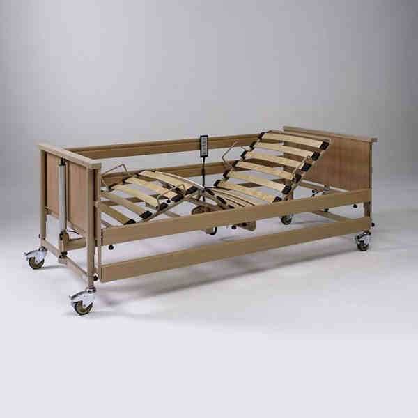 Łóżko używane DAli. Drewniane wykończenia. Solidna rama. Medyczne