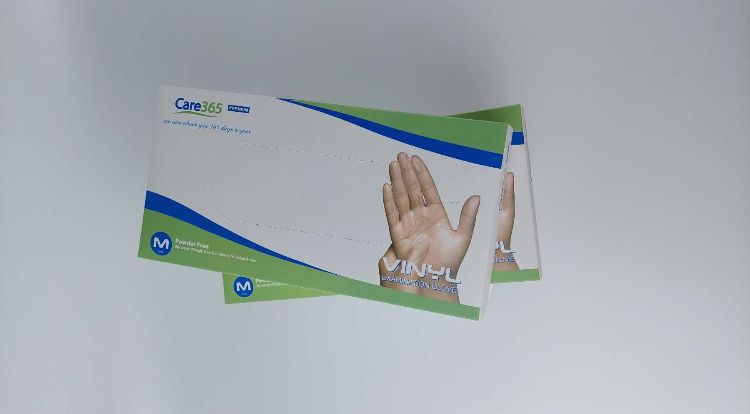 Рукавички вінілові Care 365 Premium, неопудрені одноразові